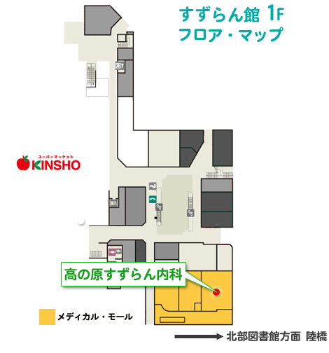 すずらん館1Fフロアマップ