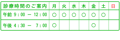 高の原すずらん内科診療案内